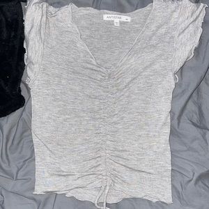 Grey women’s crop top